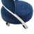 Aura Modern Accent Chair - Blue And Chrome