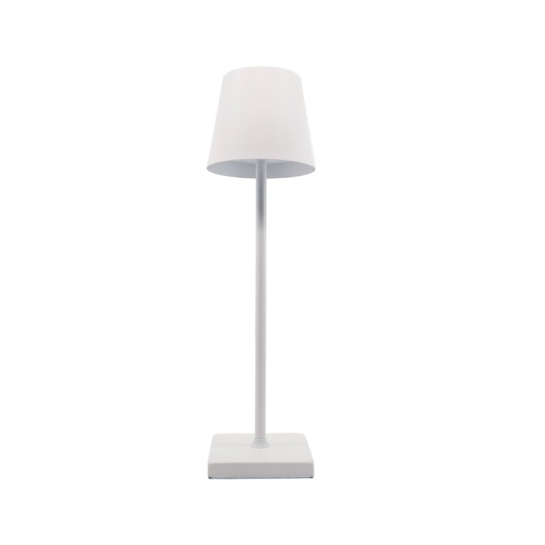 Beam Column Rechargeable Table Lamp - White
