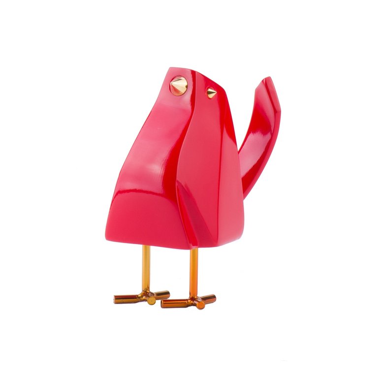 Bird Sculpture - Red
