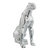 Boli Sitting Panther Sculpture - Glass And Chrome