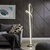 Budapest LED Silver 63" Tall Floor Lamp With Dimmable