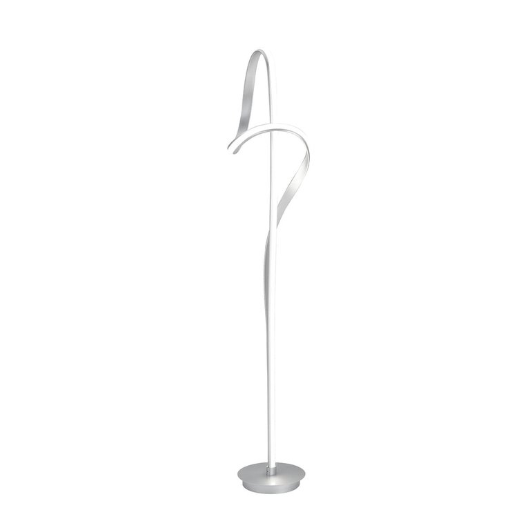 Budapest LED Silver 63" Tall Floor Lamp With Dimmable