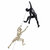 Climbing Couple Set Of Two Wall Sculptures, Matte Black & Gold