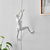 Climbing Couple Set Of Two Wall Sculptures - Matte White & Chrome