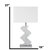 Crystal Two Tone Paved Table Lamp,1 Light