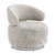 Elegant Swirl Swivel Accent Chair - Gray And Chrome