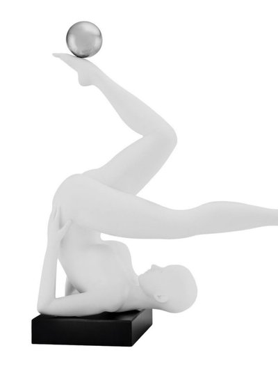 Finesse Decor Emma Doll Sculpture - Matte White And Steel product