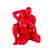 Entangled Romance Couple Sculpture 19.5" - Red - Bright Red