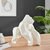 Geometric Ape Sculpture - Matte White