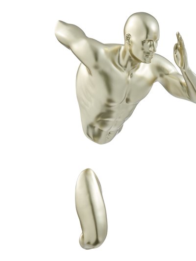 Finesse Decor Gold Wall Runner 20" Man Sculpture product