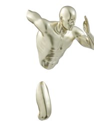 Gold Wall Runner 20" Man Sculpture