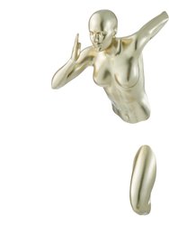 Gold Wall Runner 20" Woman Sculpture