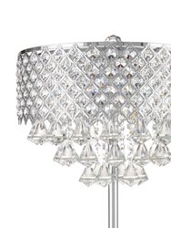 Grand Chrome Table Lamp - 6 Light