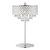 Grand Chrome Table Lamp - 6 Light - Grey