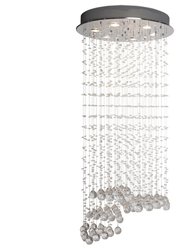 Grand Crystal Waterfall Lamp - Large 6 Light