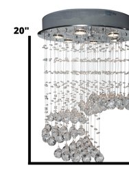 Grand Crystal Waterfall Lamp - Small 6 Light