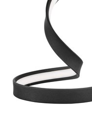 Hamburg Black Table Lamp With LED Strip & Dimmable Switch
