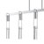 Harmony 5 Light Chandelier - Chrome