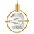 Hollywood Cube 1 Light Pendant - Gold