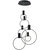 Hong Kong LED Circular Chandelier - Matte Black