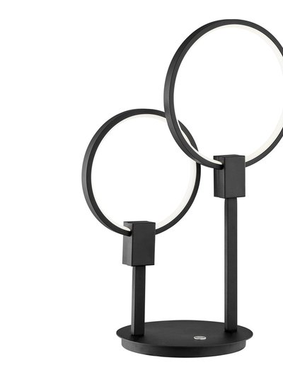 Finesse Decor Hong Kong LED Tall Table Lamp - Matte Black product
