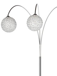 Horizontal Crystal Spheres Floor Lamp - 3 Light