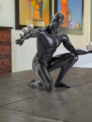 Jean Sculpture - Matte Black And Steel