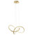 Knotted LED Dimmable Chandelier - Sandy Gold