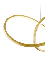 Knotted LED Dimmable Chandelier - Sandy Gold
