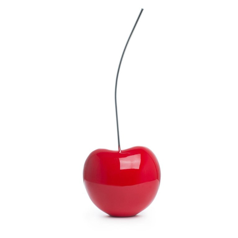 Large Bright Red Cherry Sculpture 25" Tall