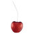 Large Metallic Red Cherry Sculpture 25" Tall