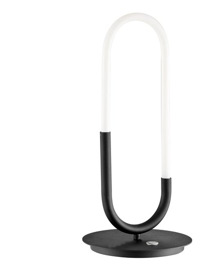 Finesse Decor LED Single Clip Table Lamp - Matte Black product