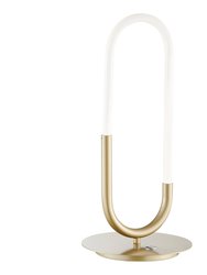 LED Single Clip Table Lamp - Sandy Gold