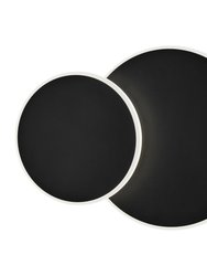 Luna Eclipse Two Circle Multiuse Lamp - Black