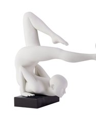 Margaux Doll Sculpture  - Matte White - Matte White & Chrome Sphere