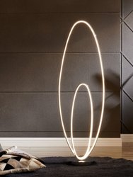 Milan Chrome LED 65" Floor Lamp - Dimmable