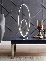 Milan Chrome Table Lamp - LED Strip & Touch Dimmer