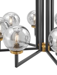 Monachopsis Large Gold & Black Chandelier