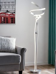 Munich LED Silver 63" Floor Lamp // Dimmable