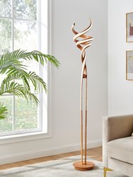 Munich LED Wood 63" Floor Lamp - Dimmable