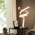 Munich Silver Table Lamp With LED Strip & Touch Dimmer