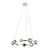 Orbis Halo Chandelier - Polish Nickel