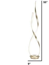Sandy Gold Vienna LED 55" Tall Floor Lamp - Dimmable