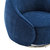Sapphire Swing Luxury Swivel Accent Chair - Blue And Chrome