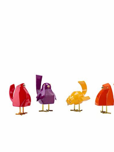 Finesse Decor Set Of Five Bird Sculptures // Multi-Color product