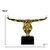 Small Saluting Man Resin Sculpture 17" Wide x 10.5" Tall - Gold Plated