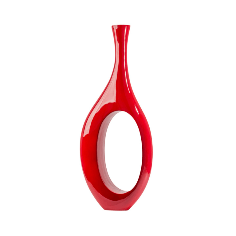 Small Trombone Vase - Red - Red