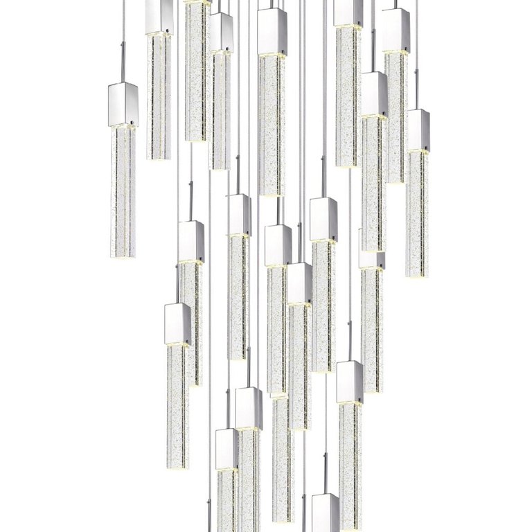 Sparkling Night Chandelier Vertical - XL 25 Light
