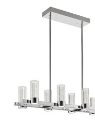 Sparkling Night LED Rectangular Chandelier// 8 Lights