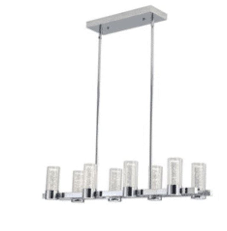 Sparkling Night LED Rectangular Chandelier// 8 Lights